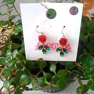 Rose 🌹 earrings